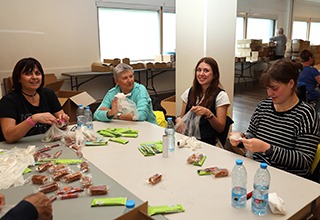 Les bénévoles en action